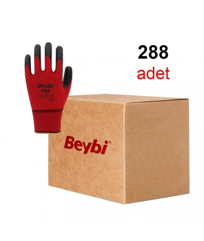 Beybi Pn5 Kırmızı Nitril Eldiven (Koli)