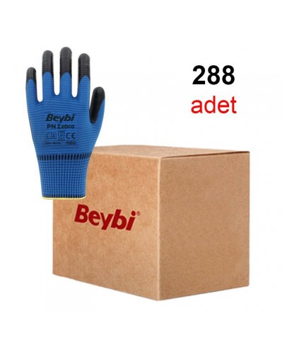 Beybi Pn Zebra Mavi Nitril Eldiven (Koli)