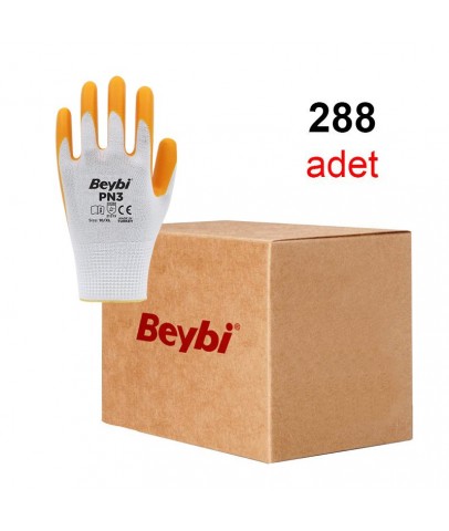 Beybi Pn3 Sarı Nitril Eldiven (Koli)