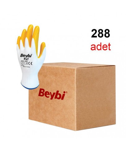 Beybi Pn7 Sarı Nitril Eldiven (Koli)